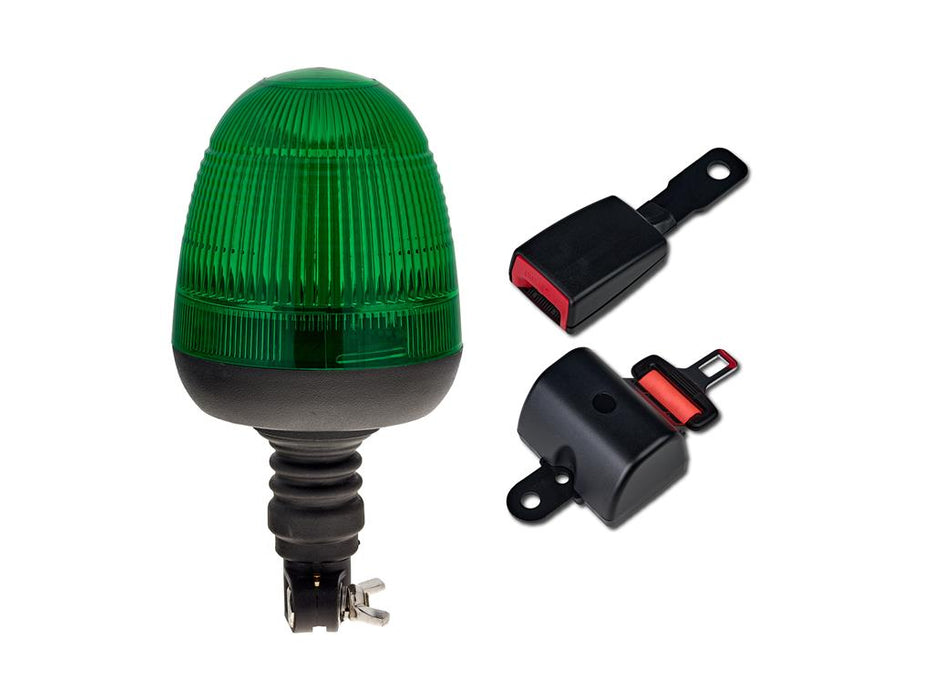 LAP Electrical LMB040 Green Flashing Beacon Seat Belt Kit - Flexi DIN Mounting