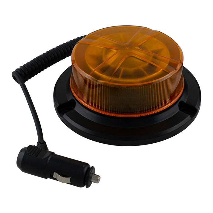 LED Autolamps LPB Series R65 Low Profile LED Beacon - Magnetic Mount (Amber Lens)