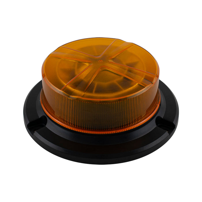 LED Autolamps LPB Series R65 Low Profile LED Beacon - 3 Bolt (Amber Lens)