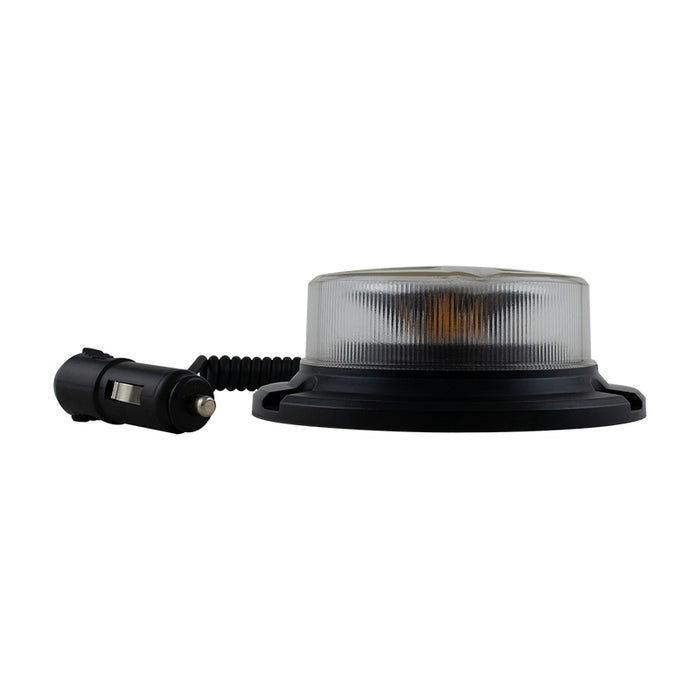 LED Autolamps LPB Series R65 Low Profile LED Beacon - Magnetic Mount (Clear Lens)