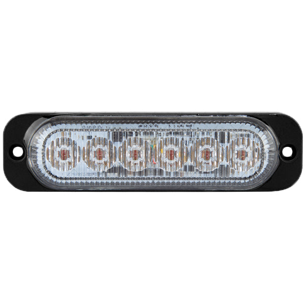 Durite R65 Slimline High Intensity 6 Amber LED Warning Light (10 flash patterns)
