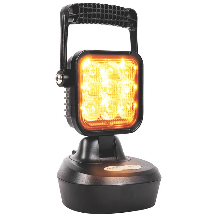 Portable Rechargeable Battery Magnetic LED Work Work Lamp - with amber flash mode
