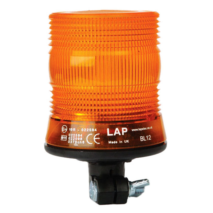LAP Electrical Compact Xenon DIN Mount Flashing Beacon - Amber