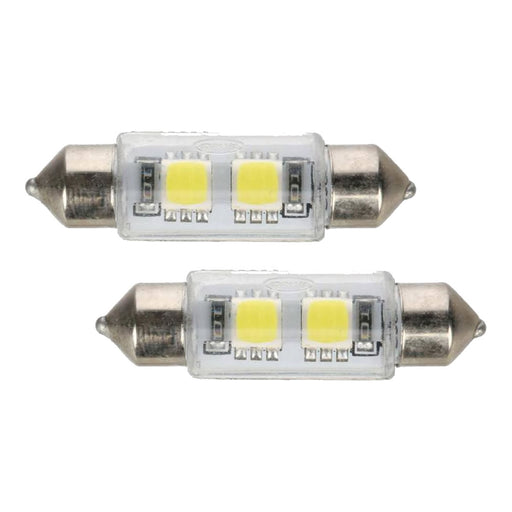 Ring LED 12v 39mm White LED Festoon Bulbs (Twin Pack)